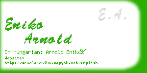 eniko arnold business card